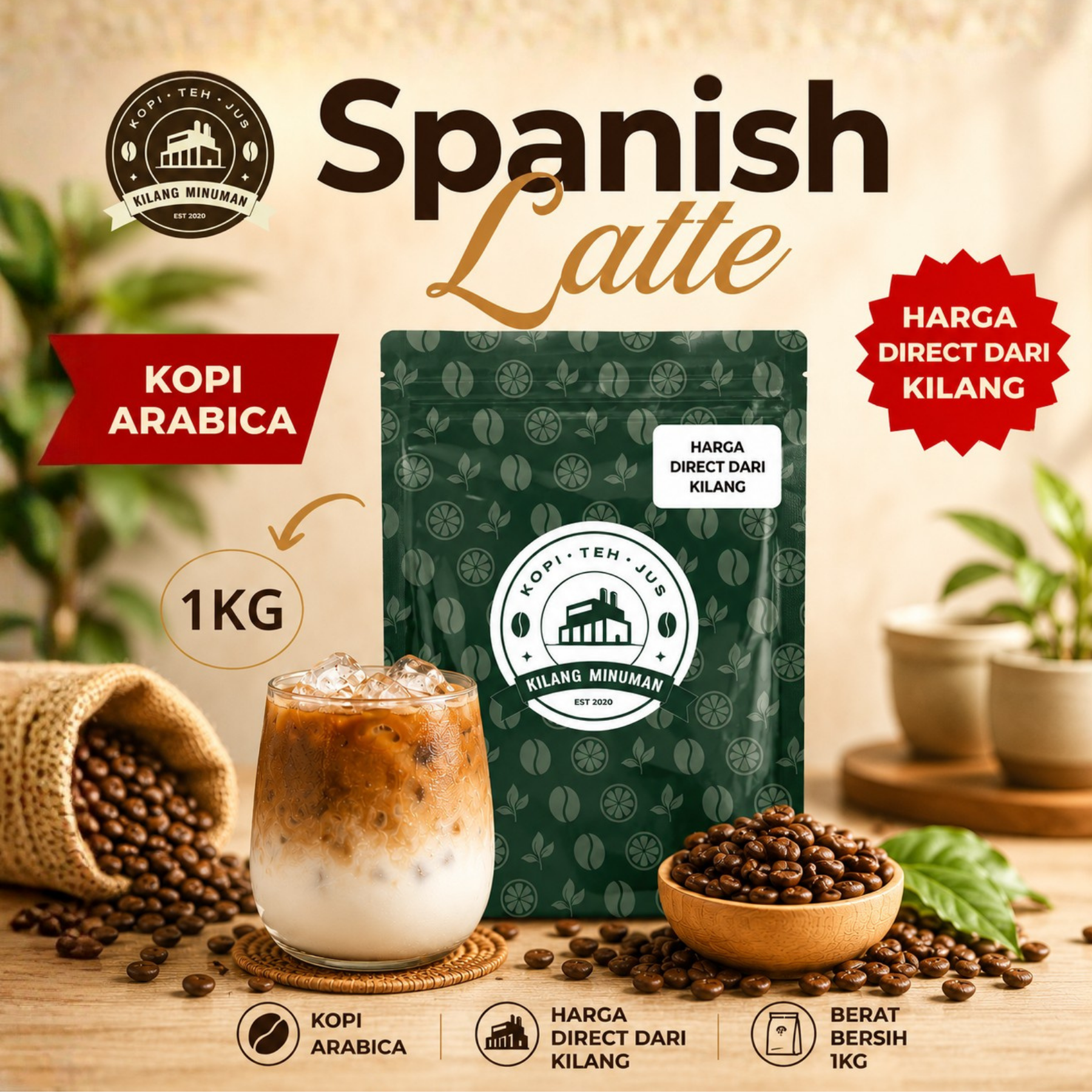 1KG SPANISH LATTE