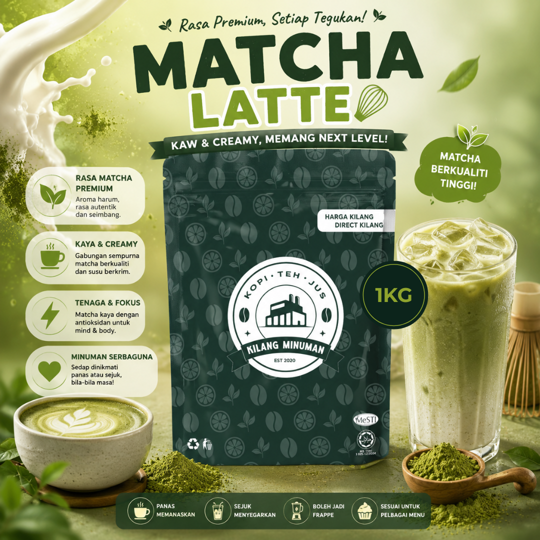 1KG MATCHA LATTE (PREMIUM JAPANESE)