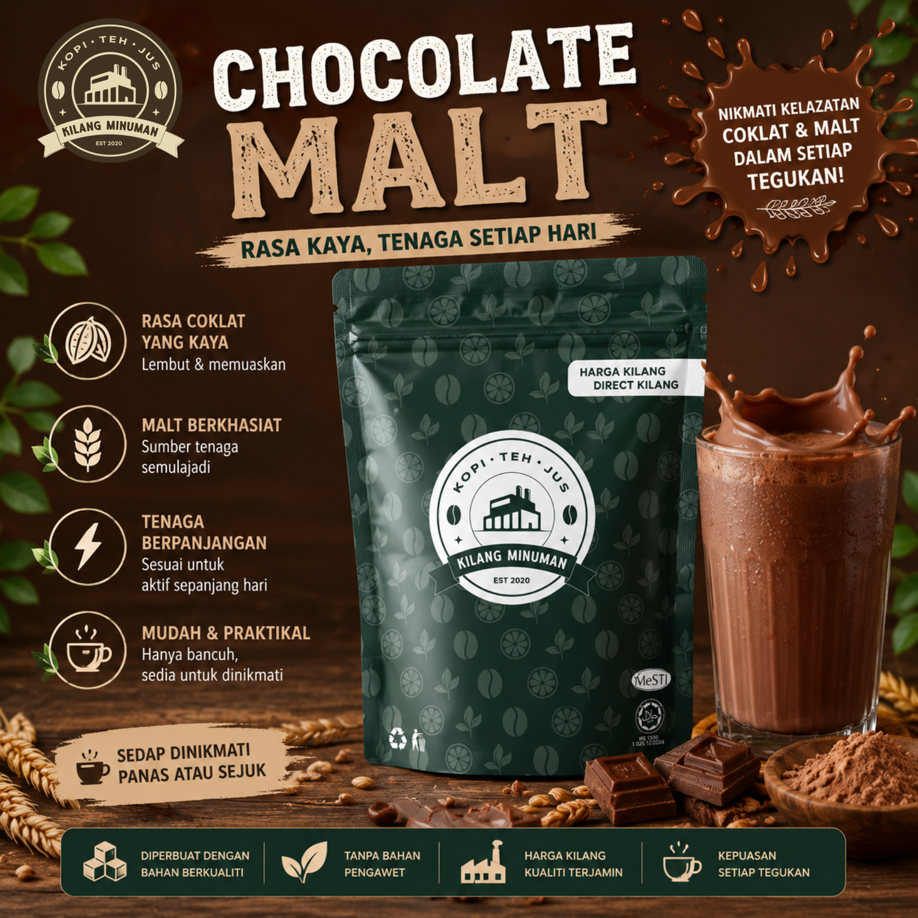 1KG CHOCOLATE MALT