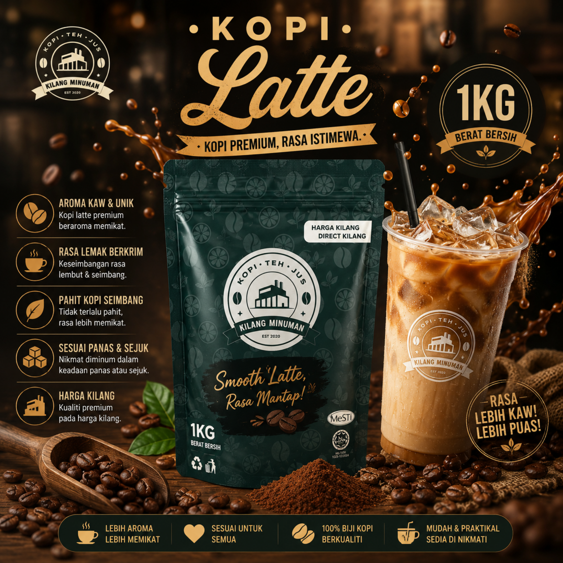 1KG COFFEE LATTE