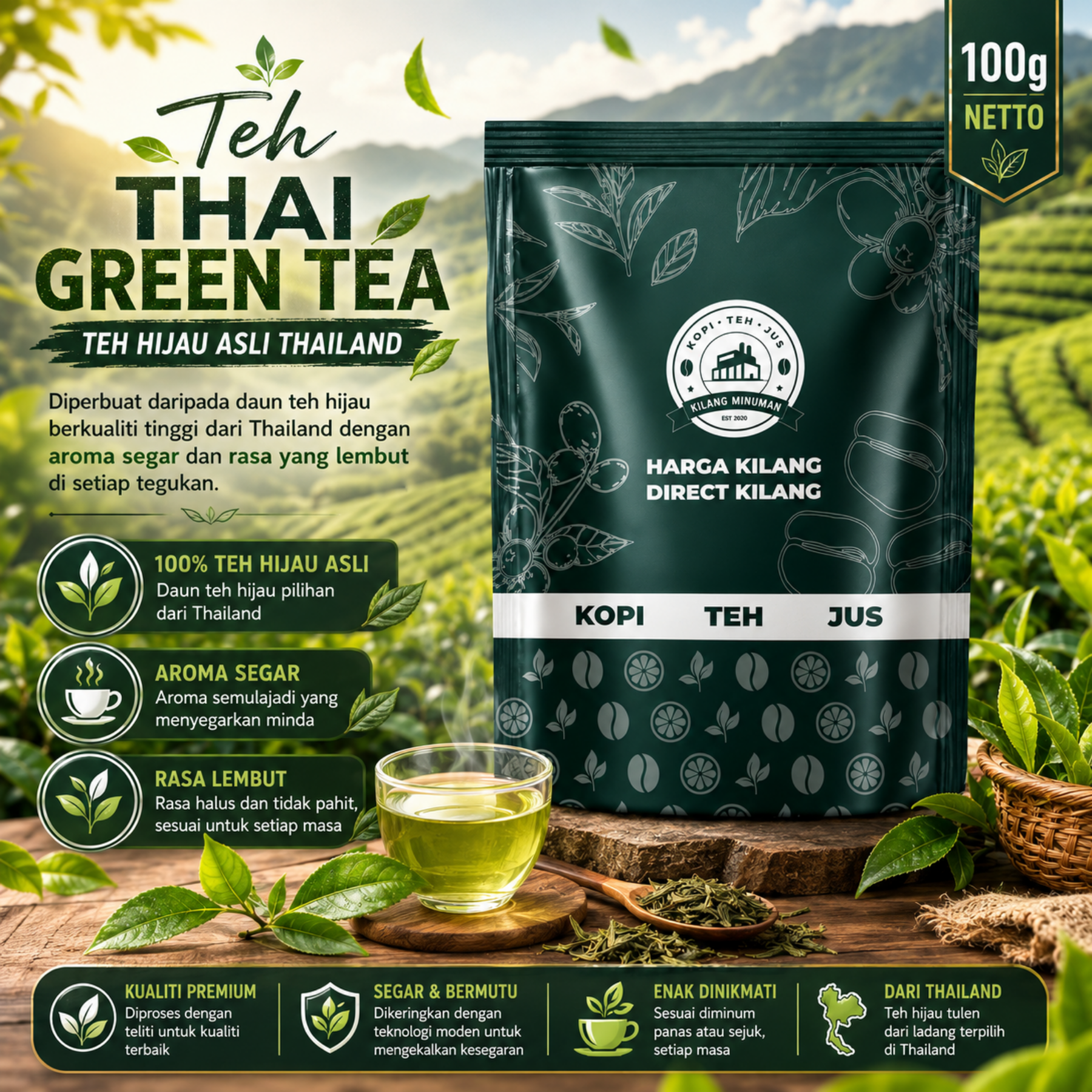100g THAI GREEN TEA