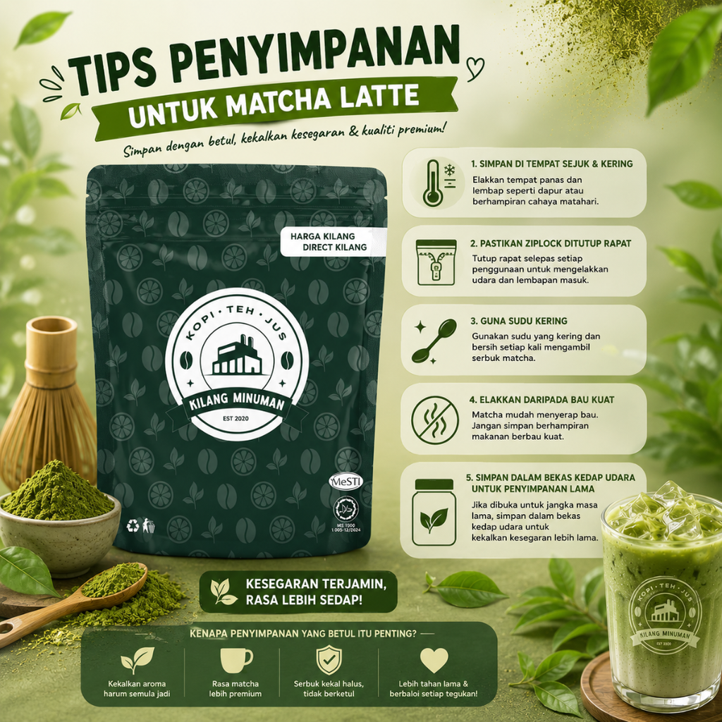 1KG MATCHA LATTE (PREMIUM JAPANESE)