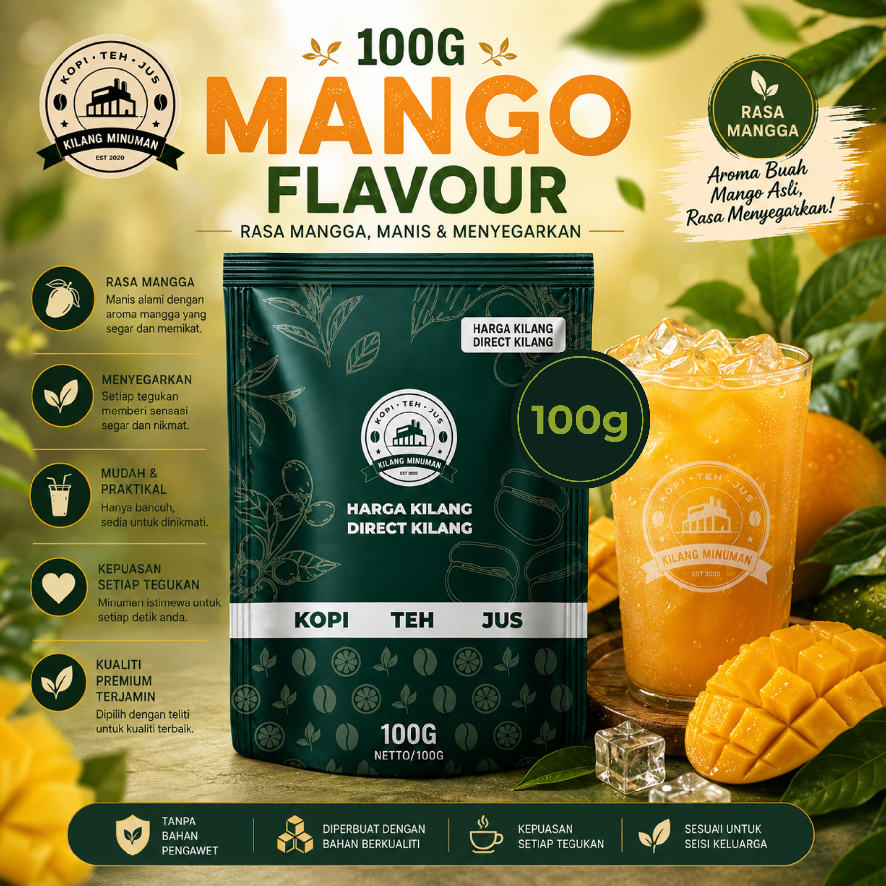 100g MANGO SUSU