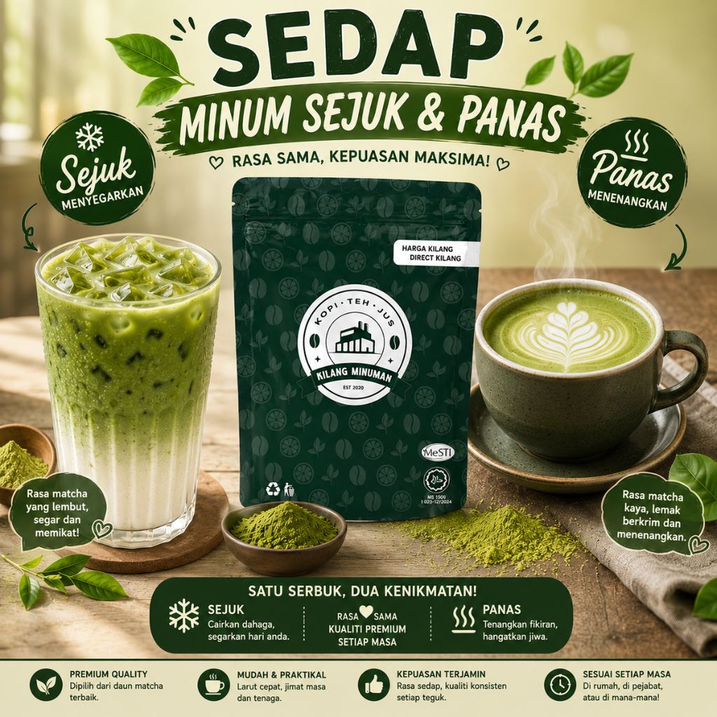 1KG MATCHA LATTE (PREMIUM JAPANESE)