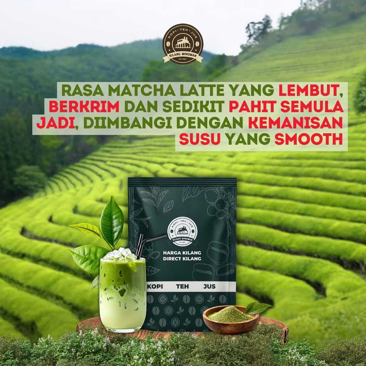 30g UJI MATCHA LATTE - 10 SACHET BUNDLE [PREMIUM JAPANESE]