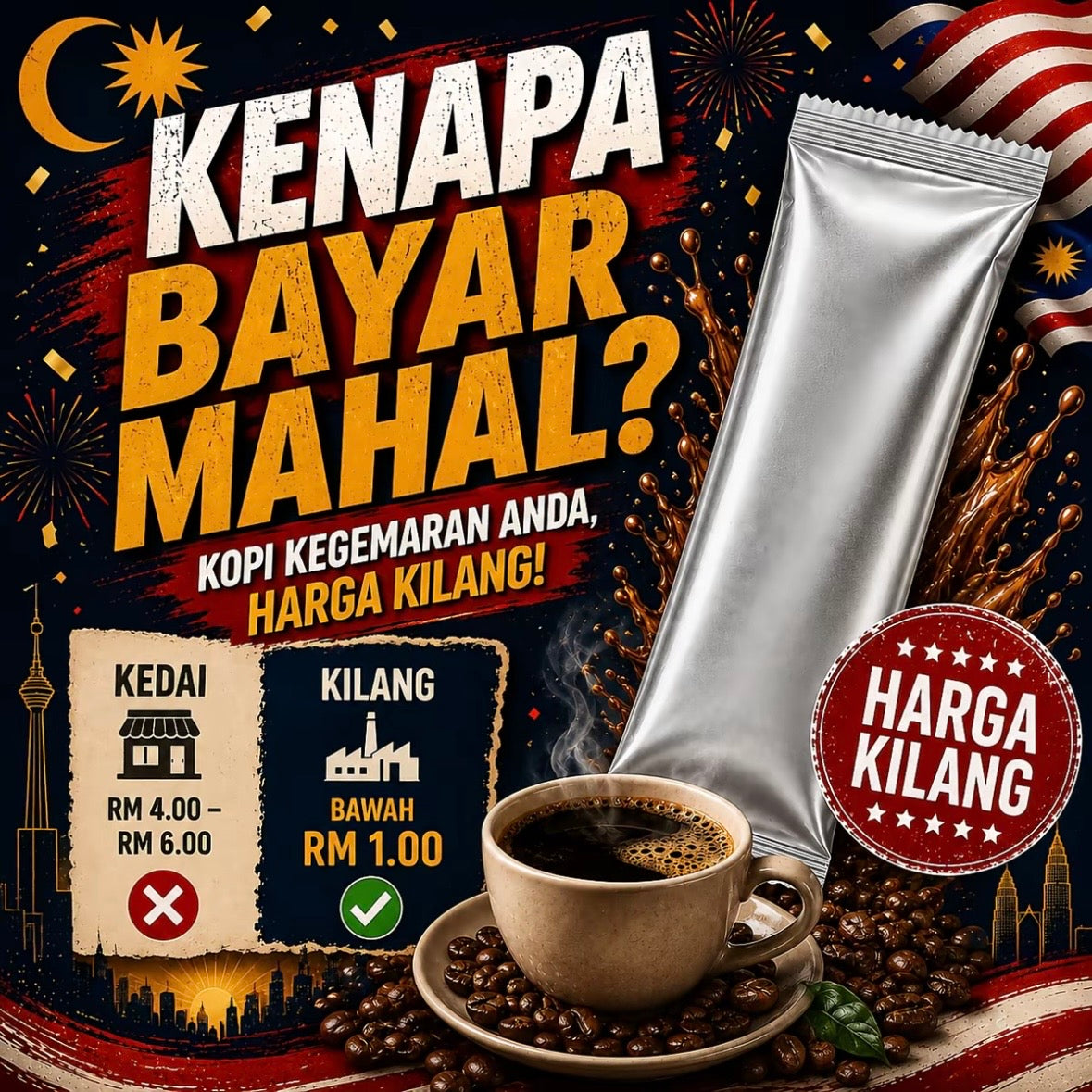 [ALA CARTE SACHET 30g] PELBAGAI PERISA SERBUK MINUMAN