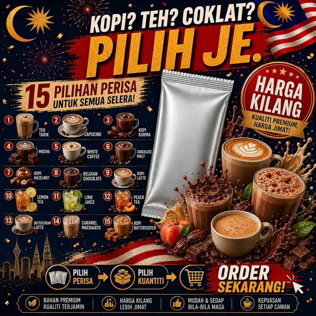 [ALA CARTE SACHET 30g] PELBAGAI PERISA SERBUK MINUMAN